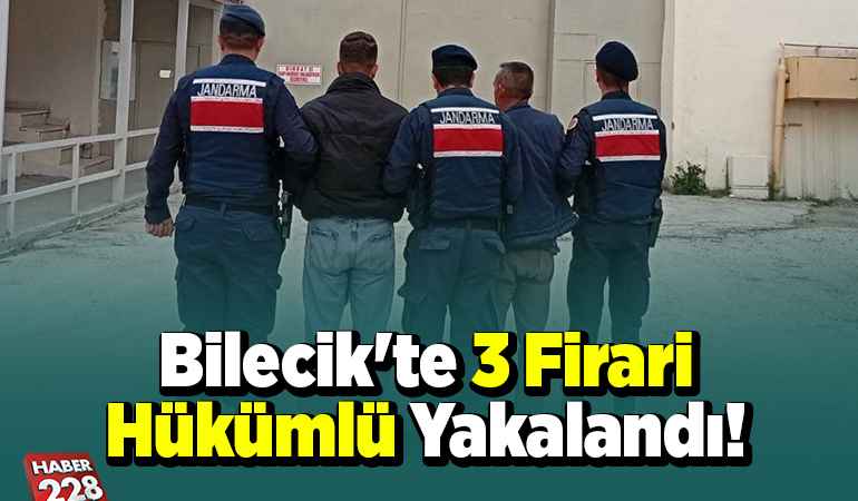 Bilecik’te 3 firari hükümlü yakalandı