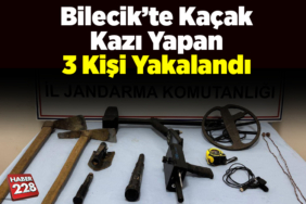 Bilecik’te kaçak kazı yapan 3 kişi yakalandı