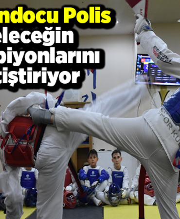 Tekvandocu polis geleceğin şampiyonlarını yetiştiriyor