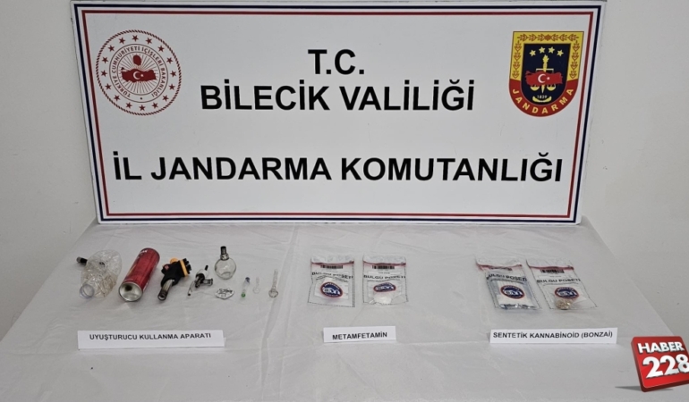 Bilecik’te uyuşturucu operasyonunda 3 zanlı yakalandı