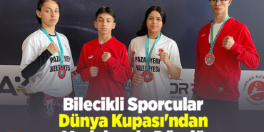 Bilecikli sporcular Dünya Kupası'ndan madalyayla döndü