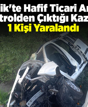 Bilecik'te hafif ticari aracın kontrolden çıktığı kazada 1 kişi yaralandı