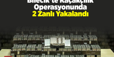 Bilecik'te kaçakçılık operasyonunda 2 zanlı yakalandı