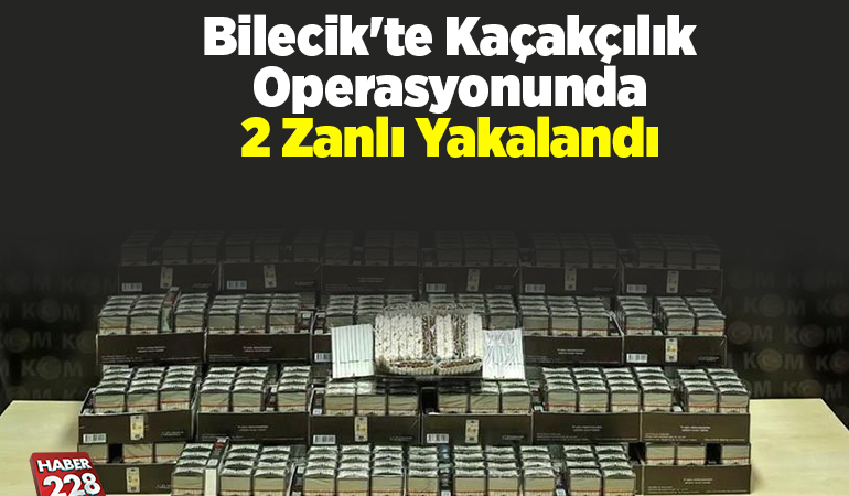 Bilecik’te kaçakçılık operasyonunda 2 zanlı yakalandı