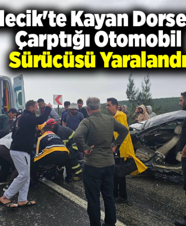 Bilecik'te kayan dorsenin çarptığı otomobil sürücüsü yaralandı