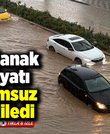 Bilecik'te sağanak hayatı olumsuz etkiledi