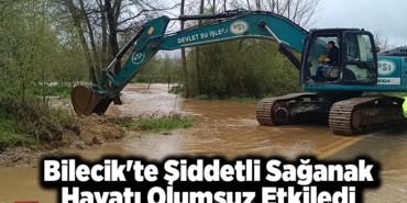 Bilecik'te şiddetli sağanak hayatı olumsuz etkiledi
