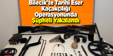 Bilecik'te tarihi eser kaçakçılığı operasyonunda şüpheli yakalandı
