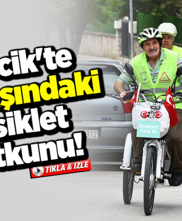 Bilecik'te 86 yaşındaki bisiklet tutkunu!