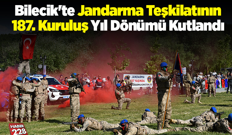 Bilecik’te Jandarma Teşkilatının 187. kuruluş yıl dönümü kutlandı