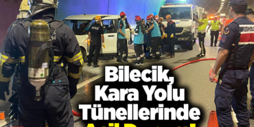 Bilecik'te, Kara Yolu Tünellerinde Acil Durum!