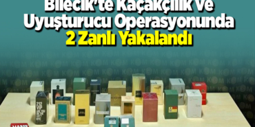 Bilecik'te kaçakçılık ve uyuşturucu operasyonunda 2 zanlı yakalandı
