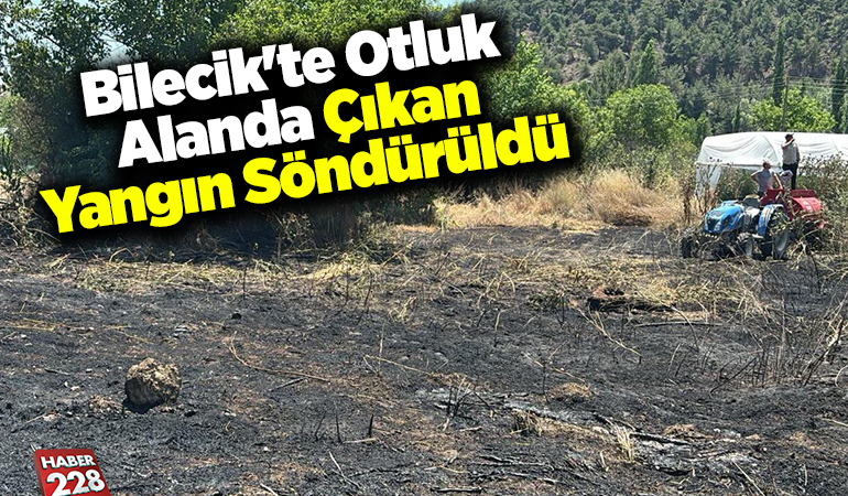 Bilecik’te otluk alanda çıkan yangın söndürüldü