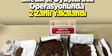 Bilecik'te uyuşturucu operasyonunda 2 zanlı yakalandı