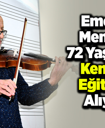 Emekli memur 72 yaşında keman eğitimi alıyor