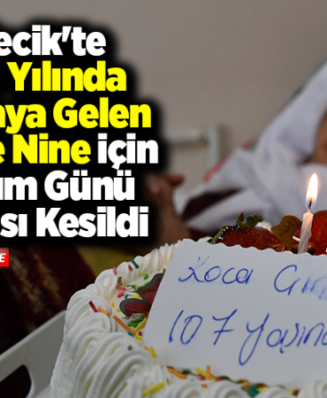 Bilecik'te 1919 Yılında Dünyaya Gelen Hatice Nine için doğum günü pastası kesildi