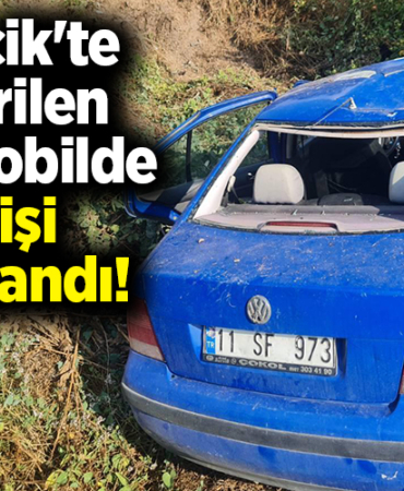 Bilecik'te Devrilen Otomobilde 1 Kişi Yaralandı!