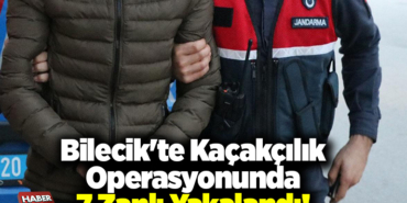 Bilecik'te kaçakçılık operasyonunda 7 zanlı yakalandı