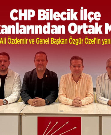 İl Başkanı Ali Özdemir ve Genel Başkan Özgür Özel’in yanında oldukl