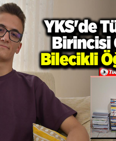 YKS'de Türkiye birincisi olan Bilecikli öğrenci