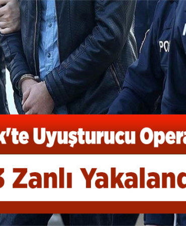 üzerinde uyuşturucu bulunduran 3 zanlı yakalandı