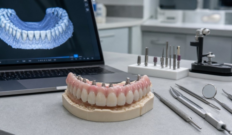 All-on-4 ve Tam Ağız İmplant Restorasyonu: Süreç Nasıl İlerliyor?