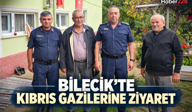 Bilecik’te Kıbrıs gazilerine ziyaret