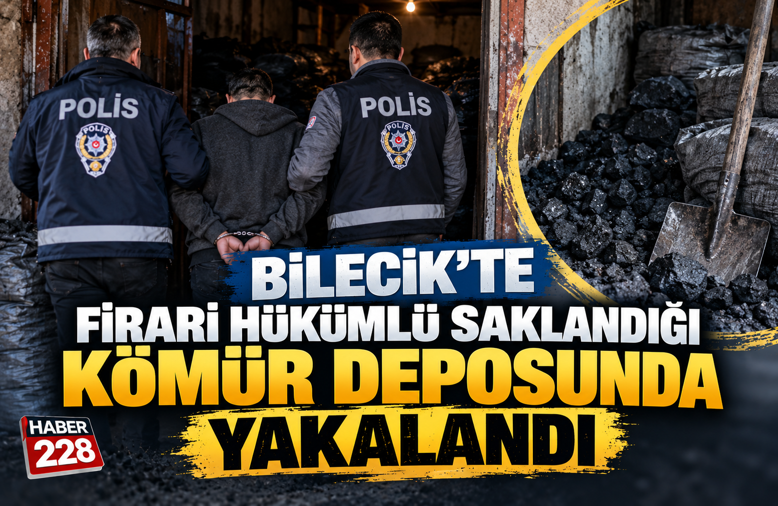 Bilecik’te firari hükümlü saklandığı kömür deposunda yakalandı