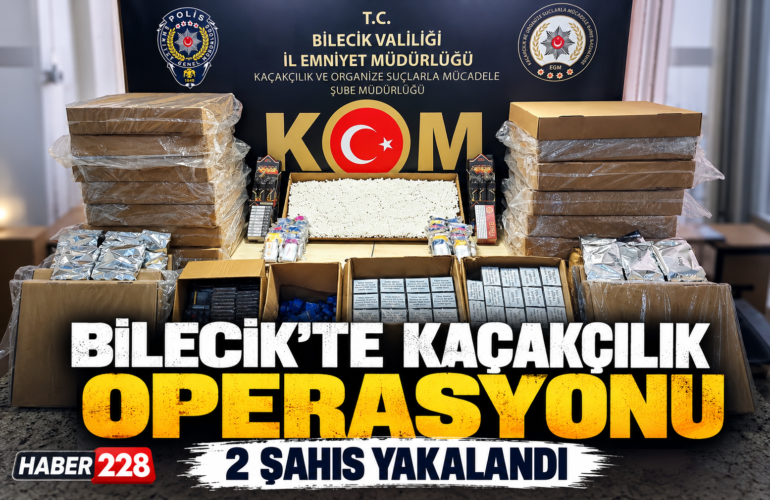 Bilecik’te kaçakçılık operasyonu