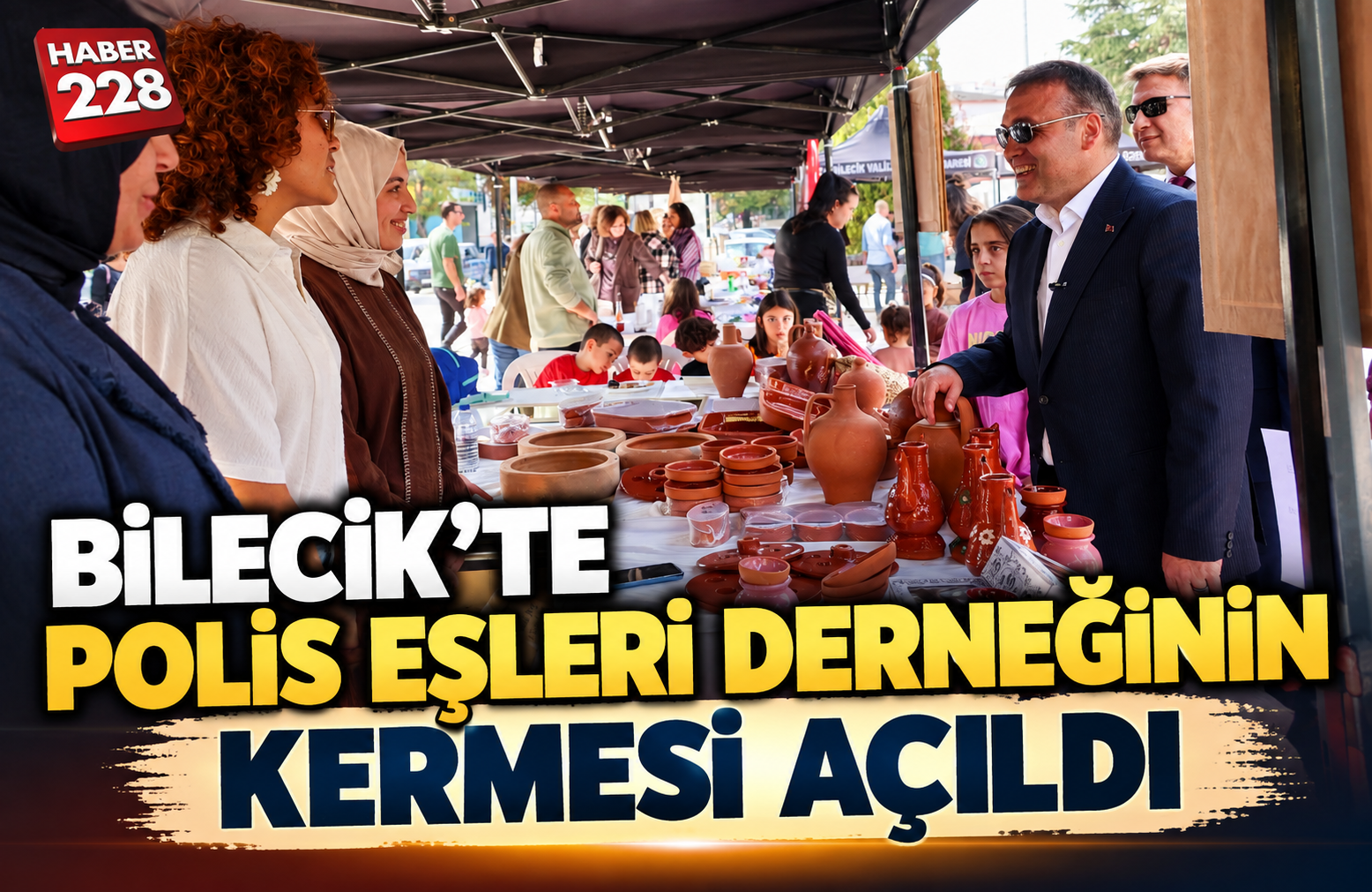 Bilecik’te Polis Eşleri Derneğinin kermesi açıldı