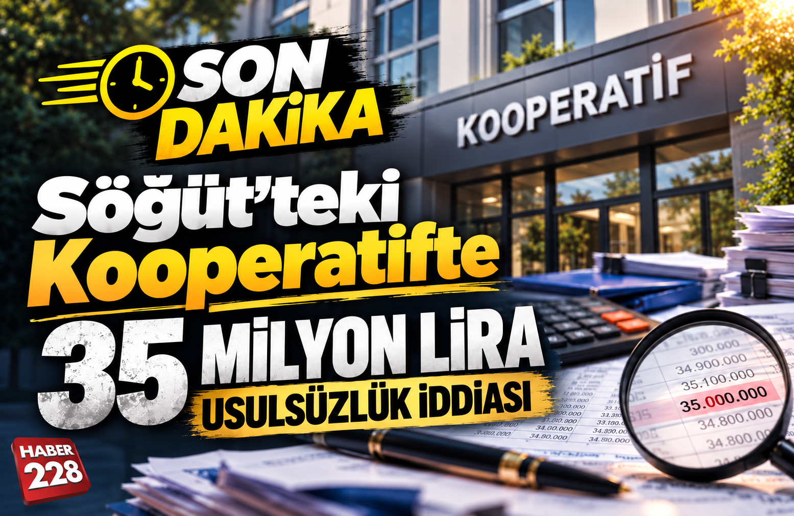 Söğüt’teki Kooperatifte 35 milyon lira usulsüzlük iddiası