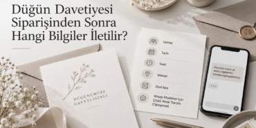 Düğün Davetiyesi Siparişinden Sonra Hangi Bilgiler İletilir