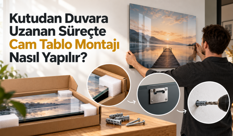 Kutudan Duvara Uzanan Süreçte Cam Tablo Montajı Nasıl Yapılır