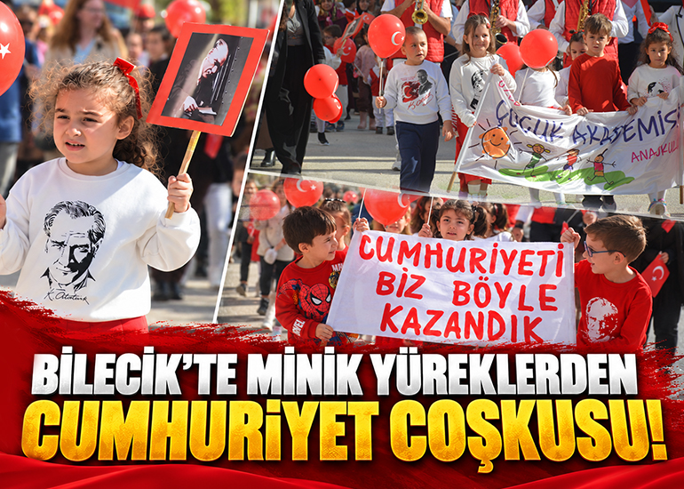 Bilecik’te minik yüreklerden Cumhuriyet Coşkusu!